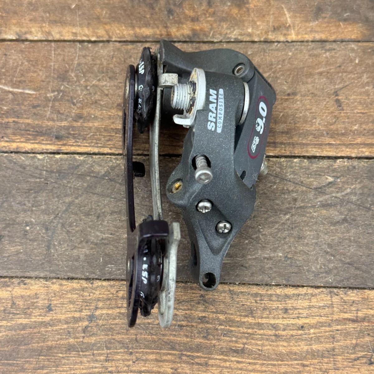 パーツ SRAM ESP 9.0 Carbon Composit 9 Speed SRAM ESP 9.0 Composite Rear Derailleur: Carbon Composite