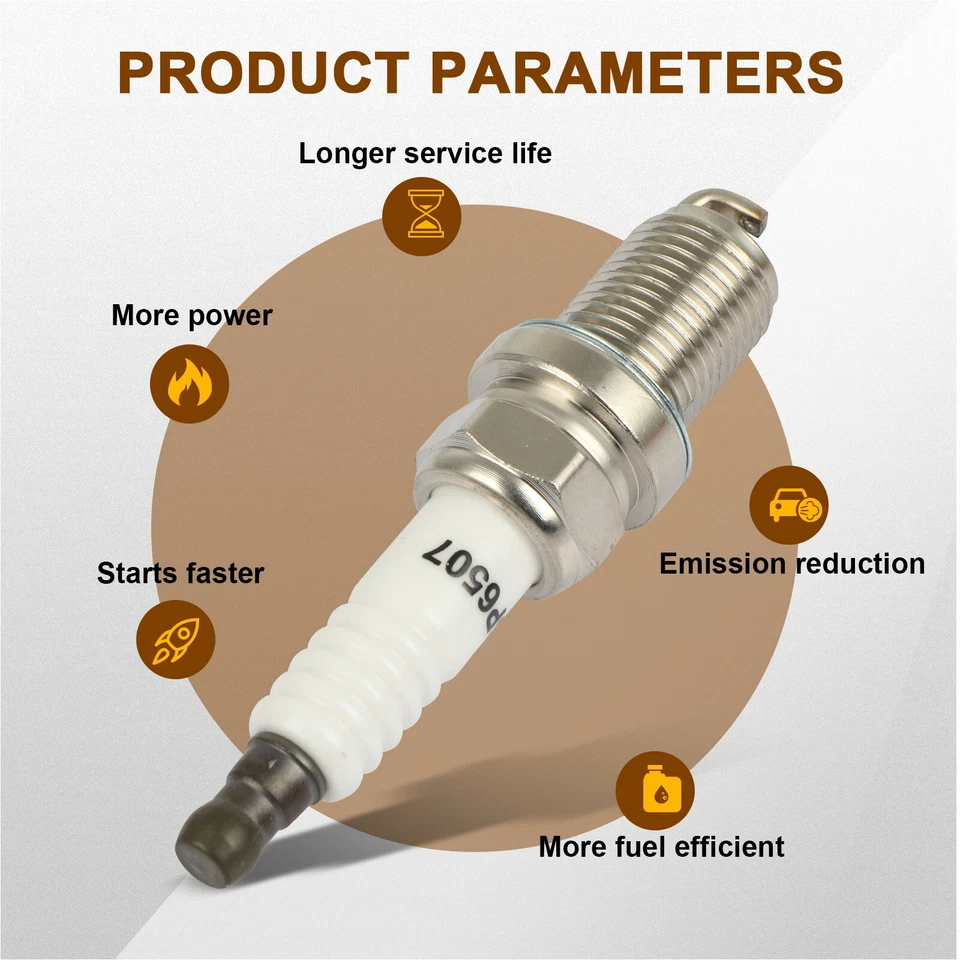 6x bujías de iridio y platino para Jaguar Vanden Plas 3,6 L 1988-1989 Foto 3 de 4