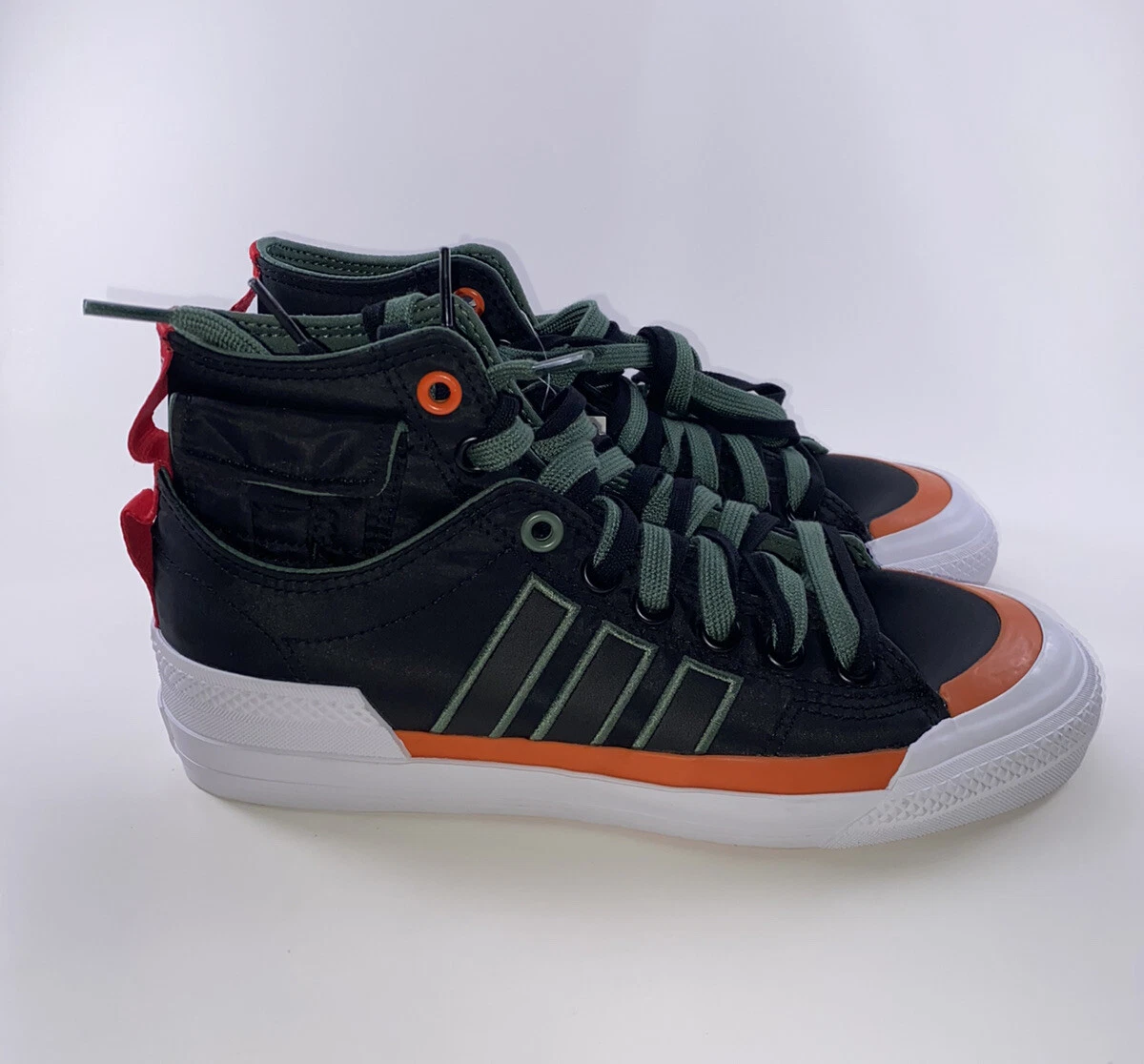 Adidas nizza black and cheap red