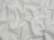 Minerva Laminated Terry Towelling Fabric Ivory - per metre