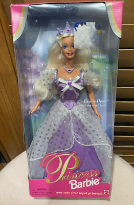 #ad #ad Princess Barbie Purple Easy to Dress Mattel 1997 Vintage #18404 $10.49