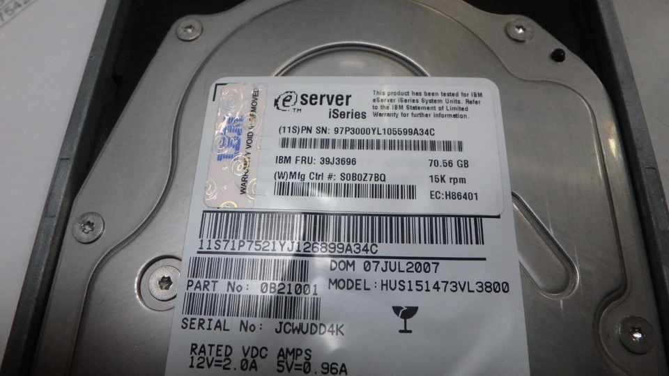 IBM 39J3696 70.56GB SCSI 15K RPM HDD - Image 2 of 4