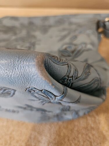 Authentic Cuoieria Florentine Blue Leather Hobo Bag - Picture 6 of 8