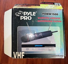  New PYLE Pro PDWM1500 Handheld Mic VHF Wireless Microphone System OPEN BOX 