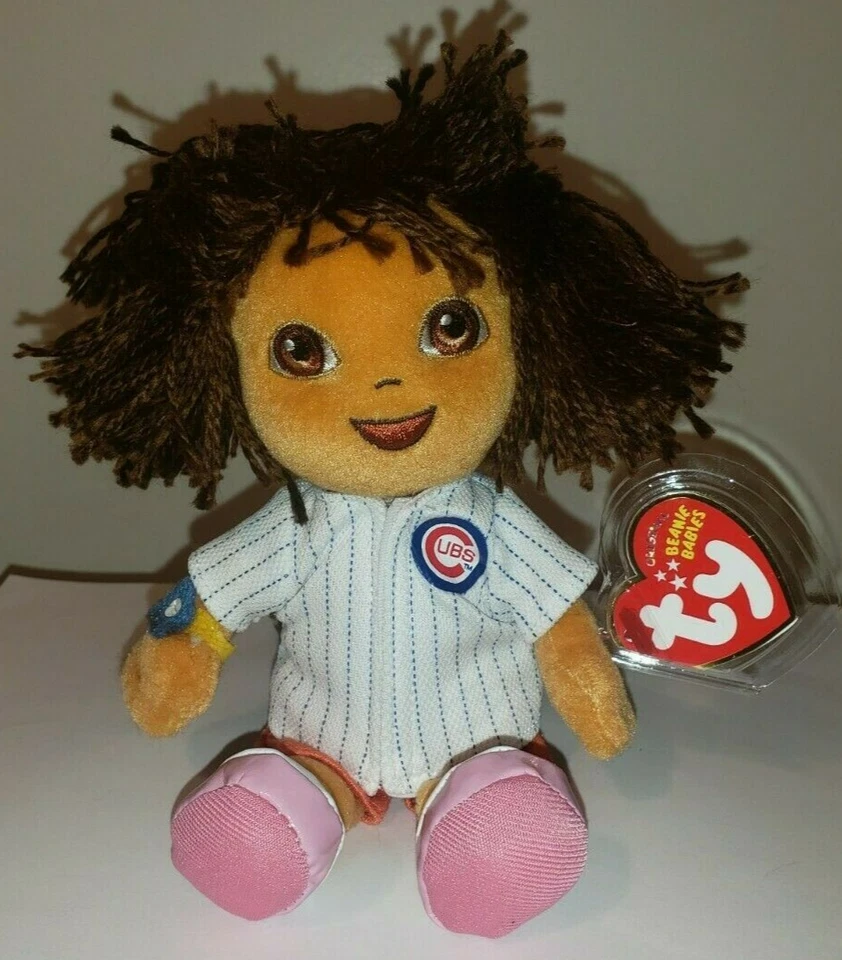 Ty Beanie Baby DORA the Explorer CHICAGO CUBS SGA 5-1-10 Exclusivo 8" NUEVO MWMTs Foto 2 de 4
