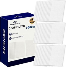 100 Packs Universal CPAP Filters Compatible with Resmed Air 10 Airsense 10 Air
