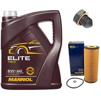 MotoröL Set 5W40 5 Liter + ÖLfilter + Schraube FüR Seat Inca VW Caddy Polo 1.9