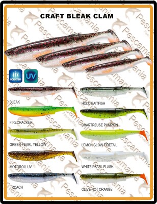 Savage Gear ''CRAFT BLEAK CLAM'' 85Mm 4,2Gr Gummi Köder Paddle