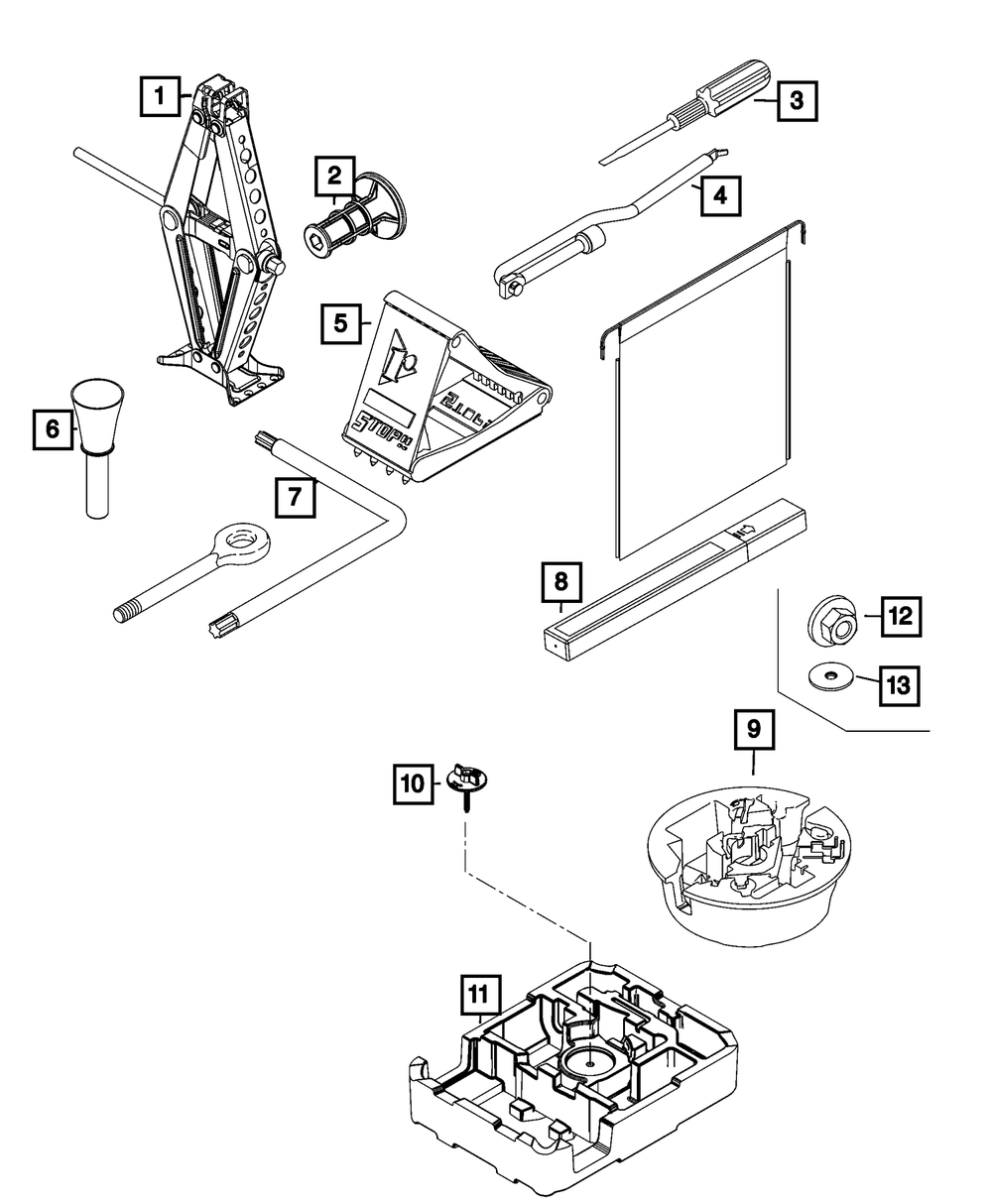 Genuine Mopar Wheel Lug Wrench 68273237AA eBay