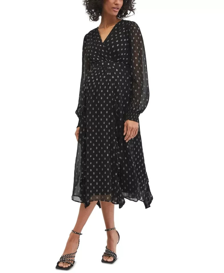 midi dresses petite size Prima Jersey Midi Dress (Petite) Black / Petite / L