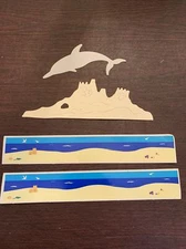 New Mrs. Grossman Scrapbooking Stickers - Seashore Design Lines & Cut outs