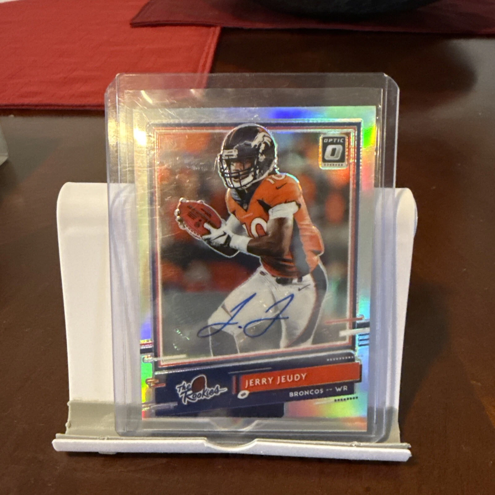 2020 Donruss Optic Football Jerry Jeudy #TR-JJ The Rookies Holo Auto 1/35 SP RC