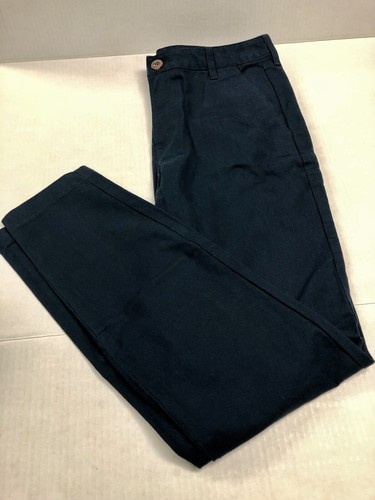 Old Navy Pants Women's Size 4 Skinny High Rise Ink Blue School Uniform Khakis - Picture 6 of 6