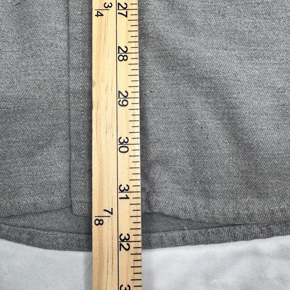 Camisa Gamuza St Johns Bay Para Hombres XL Franela Manga Larga Bolsillos con Botones Gris Años 90 Foto 4 de 4