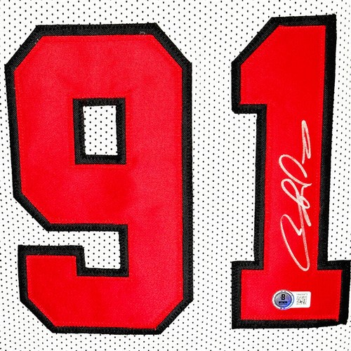 Dennis Rodman Signed Chicago White Basketball Jersey Silver Ink (Beckett) - Picture 2 of 3