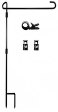 Garden Flag Stand-Holder-Pole with Garden Flag Stopper and Anti-Wind Clip 36.3"H
