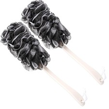 Back Scrubber Shower,Loofah Long Handle Bath Body Brush,Soft Nylon Mesh Sponge