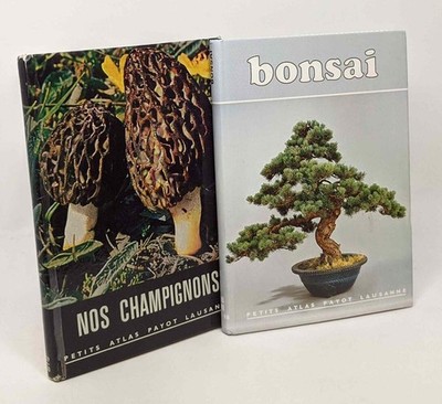 Bonsai + Unsere Pilze --- 2 Bücher Sammlung Kleiner Payot Atlas | Guter Zustand