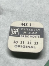 GP Girard-Perregaux Cal 30, 31, 32, 33 Part 443 Setting Lever and screw