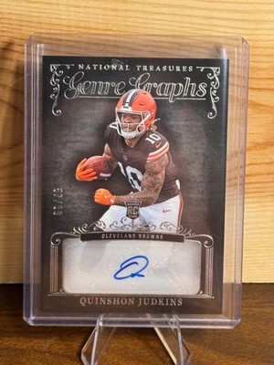 QUINSHON JUDKINS 2025 NATIONAL TREASURES ROOKIE GENRE GRAPHS AUTO /99