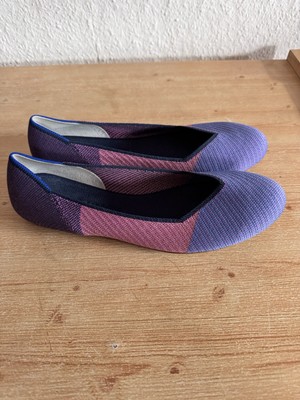 Rothy s purple flats washable size W10 (26.5cm) 41 pink magenta lilac ballerinas