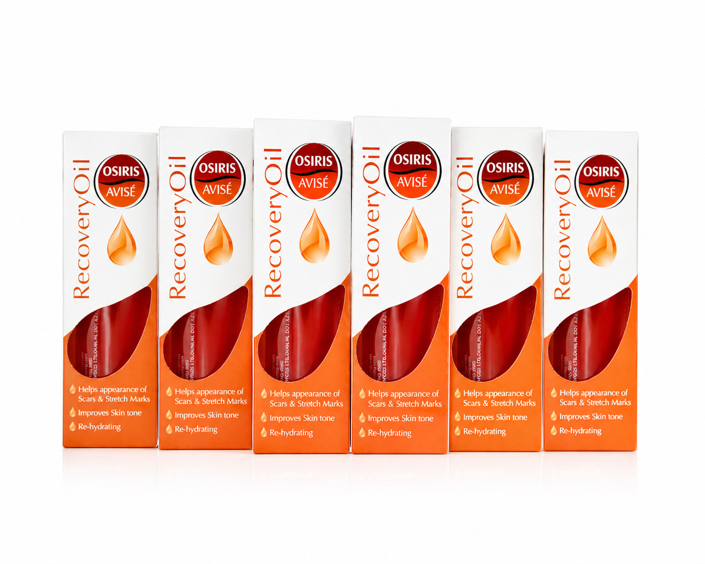 Osiris Avise Recovery Oil Skin Hydrate Scar Stretch Mark Appearance Care 6x100ml