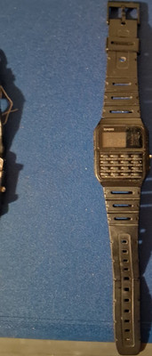 Casio CA-53W Calculator Digital Watch Black Plastic Water-Resistant Quartz