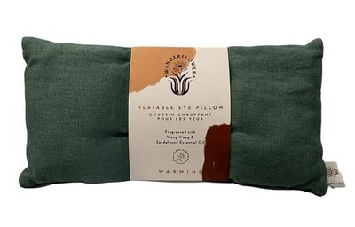 WANDERFLOWER LINEN HEATABLE EYE PILLOW INFUSED Ylang Yiang & Sandalwood NEW