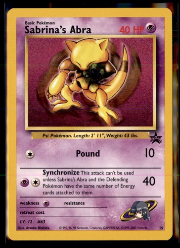 Sabrina's Abra WoTC Promo 19/53 Promo NM