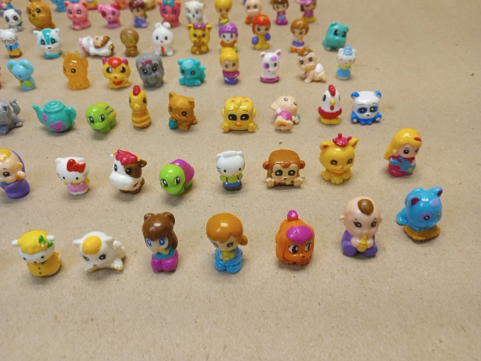 Squinkies 96 Lote Mixto de Animales Personas Gato Perro Hello Kitty Y Más Foto 3 de 4