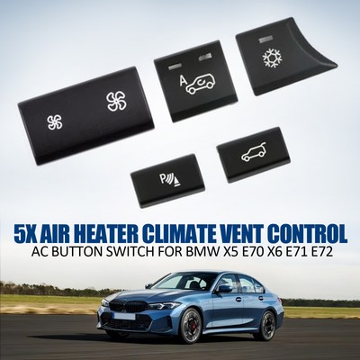 5* AIR HEATER CLIMATE VENT CONTROL AC BUTTON SWITCH For BMW X5 E70 X6 E71 E727L