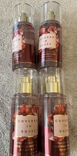 Bath  Body Works Covered In Roses Travel Set Lot Of 4 - Pack Bottles Mist New