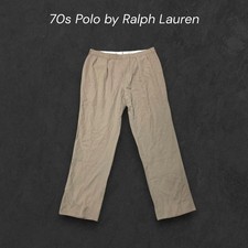 Ralph Lauren Men Pants Rare 70S Polo Viral 2 Tax Slacks W35L30 Talon Zip Limited