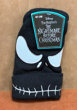 THE NIGHTMARE BEFORE CHRISTMAS Disney Tim Burton Black Jack Smile Beanie 1 Size