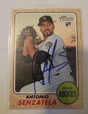 Antonio Senzatela 2017 Heritage Signed Baseball Card Colorado Rockies #523