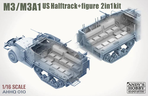 Andy's Hobby Headquarters 1/16 M3/M3A1 US Halftrack (kit 2 in 1) - Foto 8 di 12