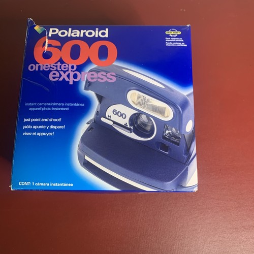 Polaroid 600 one step express instant camera with box/manual vintage