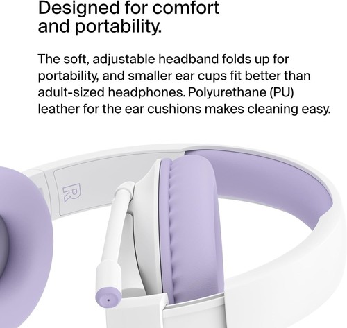 Belkin SoundForm Inspire Wireless Over-Ear Headset for Kids,On-Ear Headphones fo - Bild 3 von 7