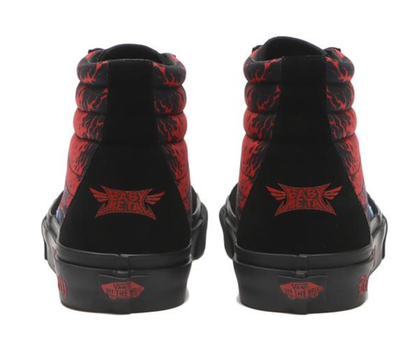 VANS × BABYMETAL】SK8-HI – Black/Red – Japan Exclusive – US Sizes