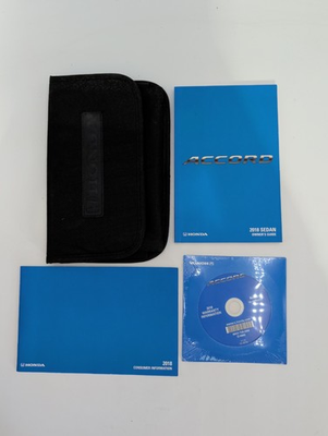 #ad 2018 HONDA ACCORD Sedan OWNERS MANUAL Warranty Information CD With Case $37.77