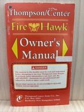 Original Factory T/C Thompson Center  FIRE HAWK Muzzleloader Gun Owners  Manual