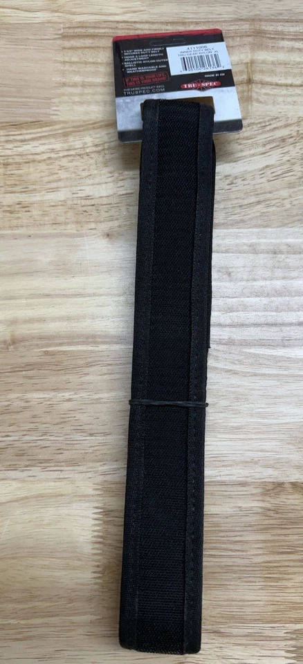 "Cinturón Tru-Spec Inner Duty negro de nailon 1 1/2"" #4111006 lavable talla XL NUEVO CON ETIQUETAS Foto 2 de 4