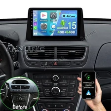 4+64GB Car Radio Android 14 For Buick Encore 2012-2016 Apple CarPlay Stereo GPS+