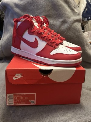 Nike Dunk High Retro White/University Red Size 10