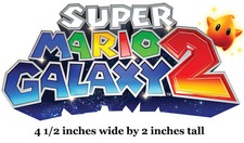Super Mario Galaxy 2 Logo Decal Wall Art Decor Nintendo Bros Peel Stick Sticker