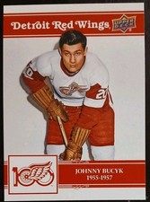 2025 - 2026 Upper Deck Johnny Bucyk Detroit Red Wings Centennial #39 Hockey