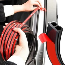 Car Door Rubber Seal Strip B Shape Weatherstrip Noise Insulation Trim Seal Tape