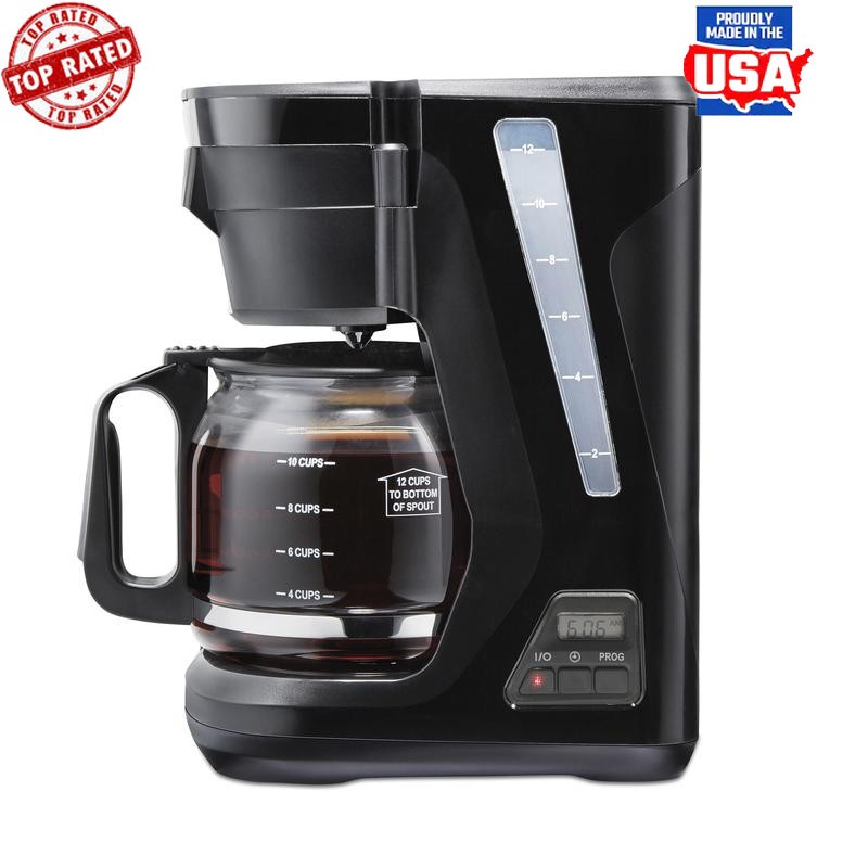 12 Cup Easy Fill Auto Shutoff Dishwasher Safe
