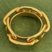 HERMES Chaine d Ancre Legato gold scarf ring 093599 From Japan