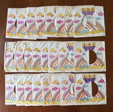 Huge Lot Of 24 Pink Rainbow RCA 45 RPM Record Sleeves - Company Sleeves